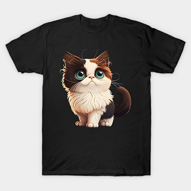 Fat But Cute Fat But Beautiful Cat Proud T-Shirt by WilliamHoraceBatezell